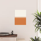 Retro Orange Minimalist Stripes Poster Gallery Image 2