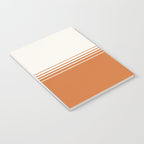 Retro Orange Minimalist Stripes Notebook Gallery Image 3