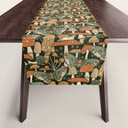 Mushroom Garden Winter Night Table Runner Gallery Image 1