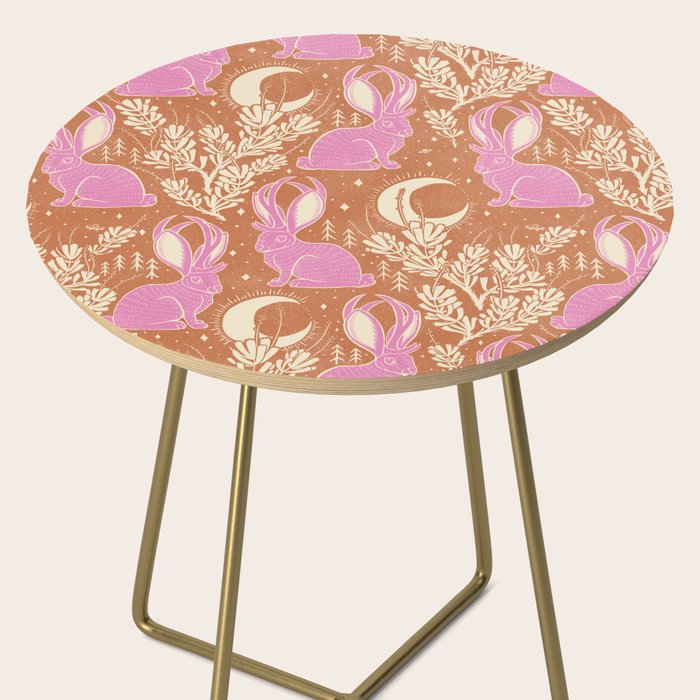 Jackalope - caramel and primrose  Side Table Gallery Image 2
