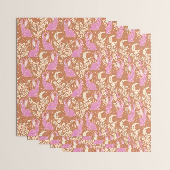 Jackalope - caramel and primrose  Wrapping Paper Gallery Image 3
