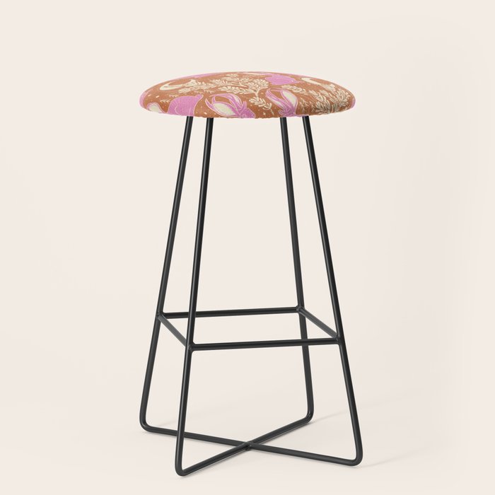 Jackalope - caramel and primrose  Stool Gallery Image 1