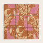 Jackalope - caramel and primrose  Wood Wall Art Gallery Image 1