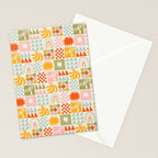 Colorful tropical summer mosaic tile art Stationery Card Gallery Image 2