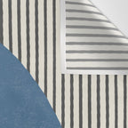 Quarter Circle Lines - Blue Green Wall Tapestry Gallery Image 3