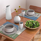 Quarter Circle Lines - Blue Green Placemat Gallery Image 2