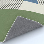 Quarter Circle Lines - Blue Green Rug Gallery Image 4