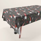 Cute Christmas Elves Tablecloth Gallery Image 1