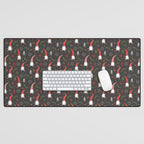 Cute Christmas Elves Desk Mat Gallery Image 1