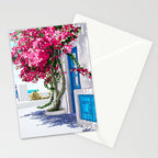 Better days are on their way | Greece Santorini Island Travel | Summer Architecture Positivity Stationery Card Gallery Image 2