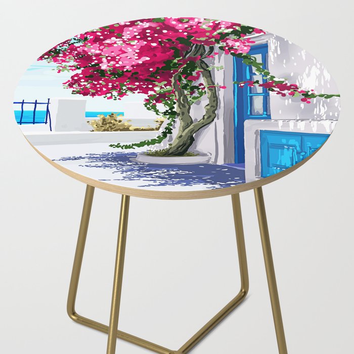 Better days are on their way | Greece Santorini Island Travel | Summer Architecture Positivity Side Table Gallery Image 2