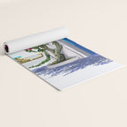 Better days are on their way | Greece Santorini Island Travel | Summer Architecture Positivity Yoga Mat Gallery Image 2