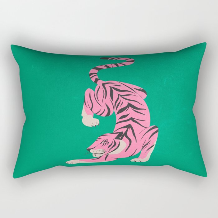 The Chase 2: Pink Tiger Edition Rectangular Pillow Gallery Image 2