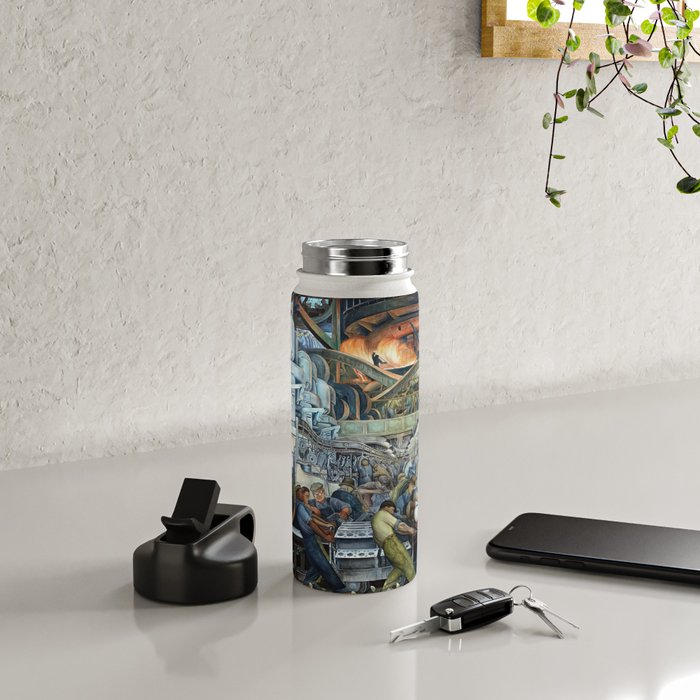 Diego Rivera Murals of the National Palace II Water Bottle Gallery Image 4