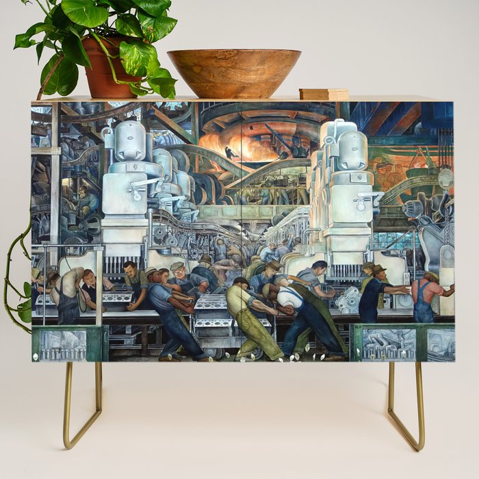 Diego Rivera Murals of the National Palace II Credenza Gallery Image 1