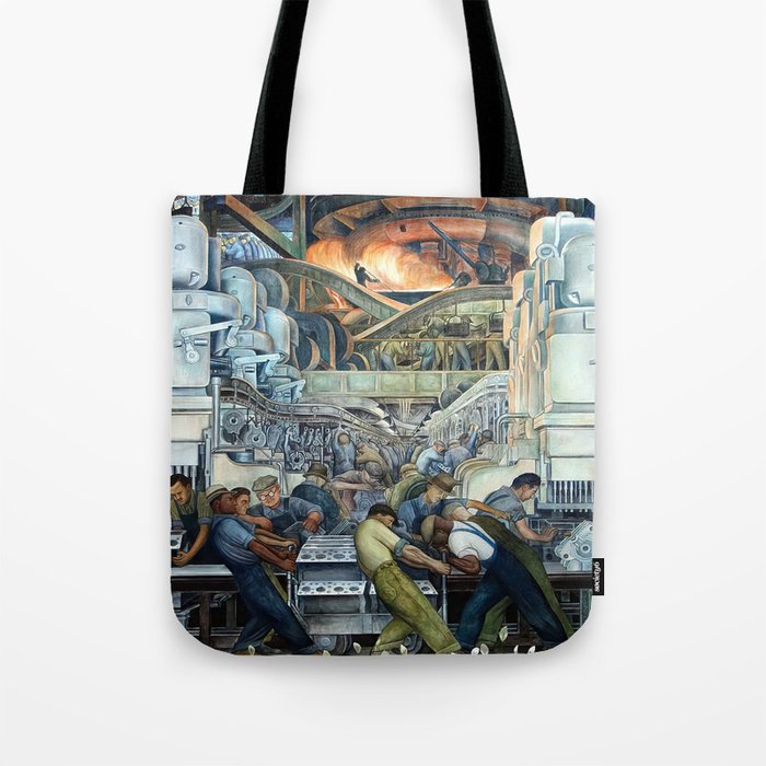 Diego Rivera Murals of the National Palace II Tote Bag Gallery Image 1