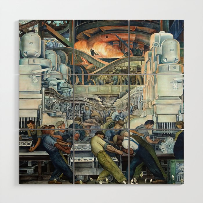 Diego Rivera Murals of the National Palace II Wood Wall Art Gallery Image 1