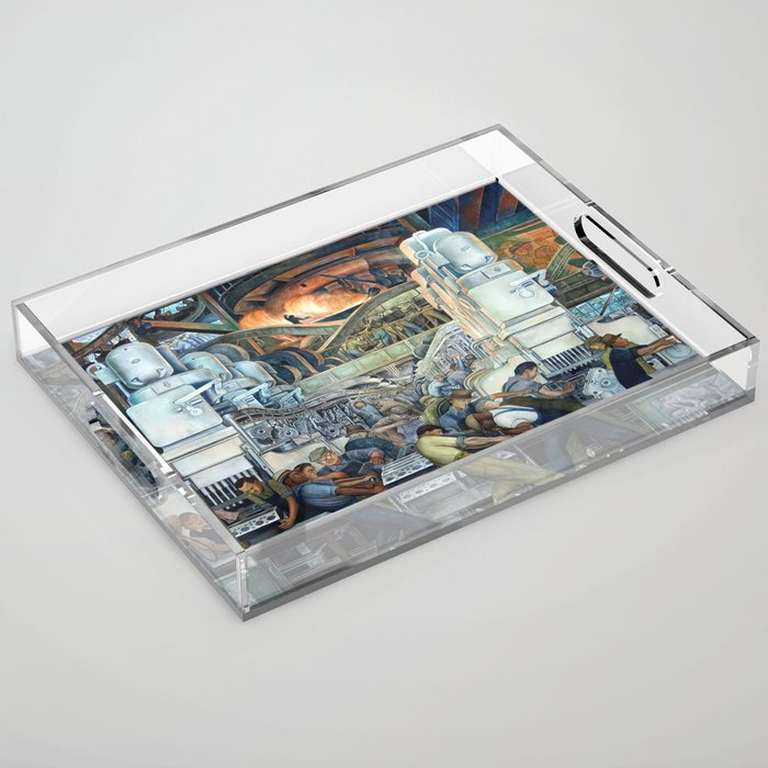 Diego Rivera Murals of the National Palace II Acrylic Tray Gallery Image 1