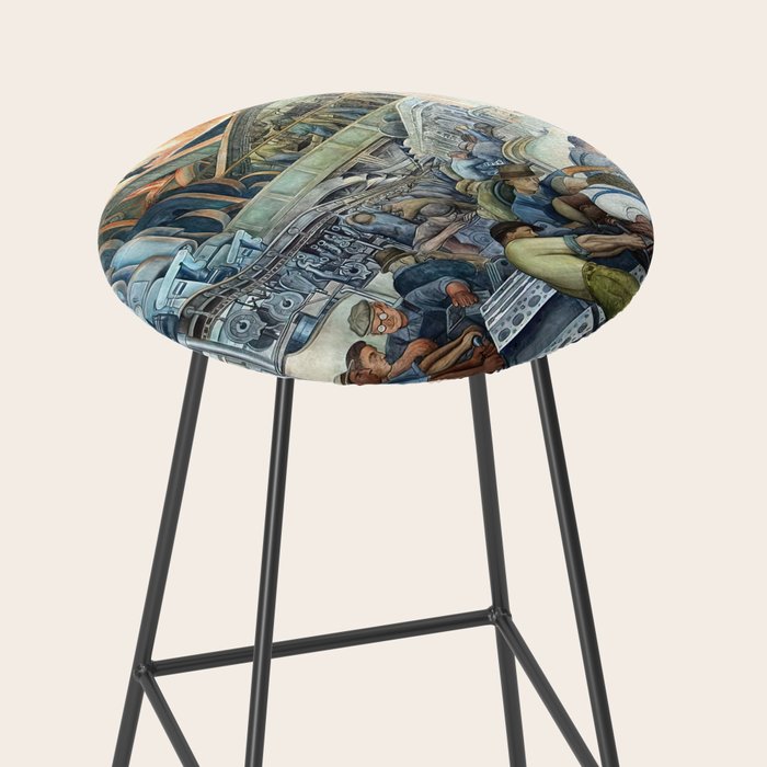 Diego Rivera Murals of the National Palace II Stool Gallery Image 2