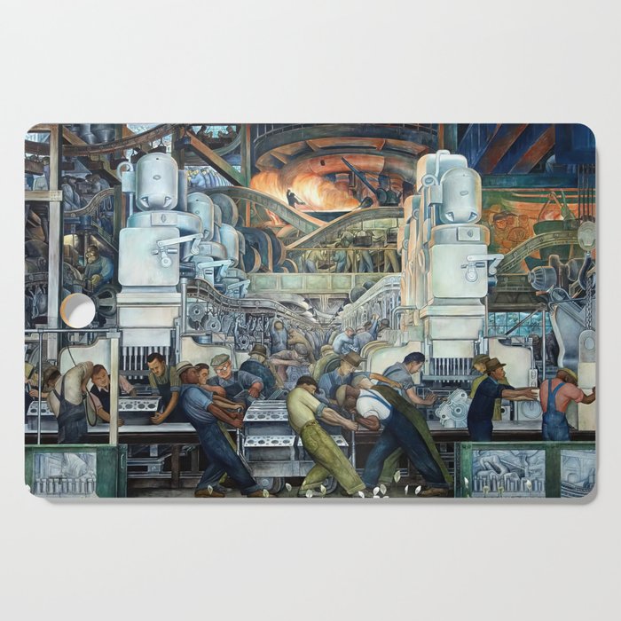 Diego Rivera Murals of the National Palace II Cutting Board Gallery Image 1