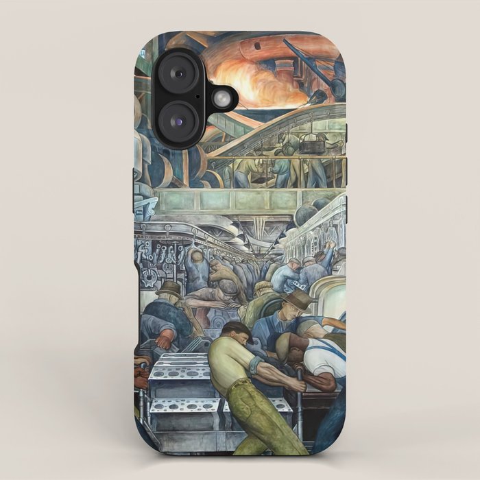 Diego Rivera Murals of the National Palace II iPhone Case Gallery Image 1