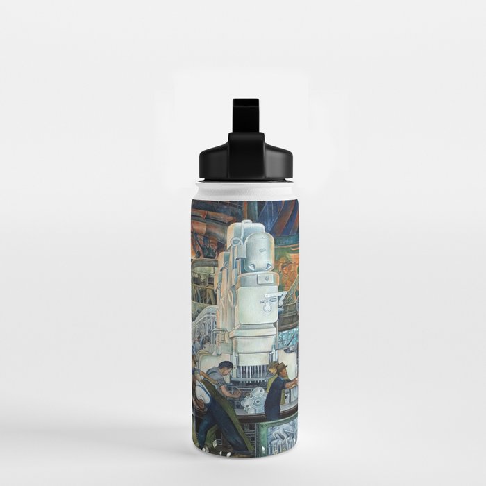 Diego Rivera Murals of the National Palace II Water Bottle Gallery Image 2