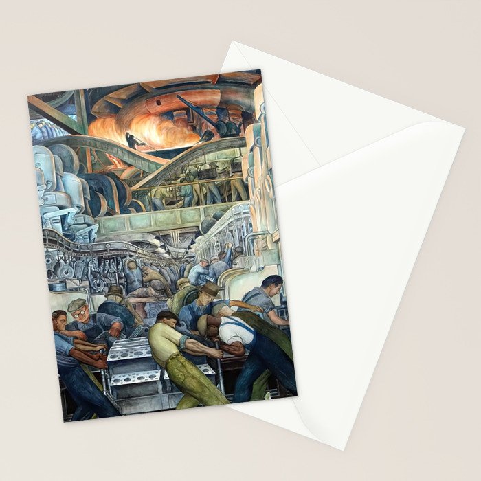 Diego Rivera Murals of the National Palace II Stationery Card Gallery Image 2