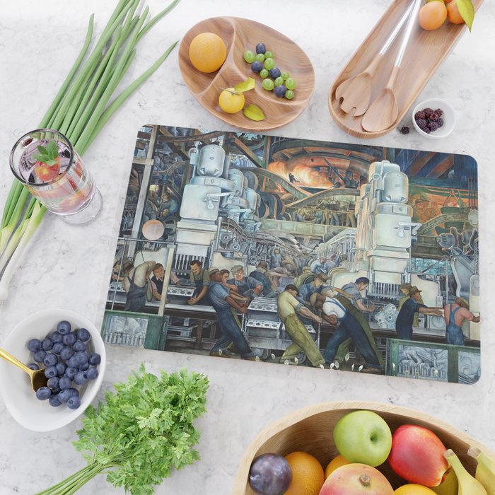 Diego Rivera Murals of the National Palace II Cutting Board Gallery Image 2