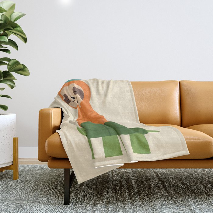 Slow Friends Club Throw Blanket Gallery Image 1