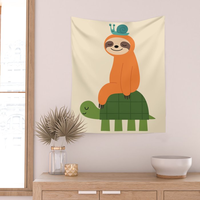 Slow Friends Club Wall Tapestry Gallery Image 2