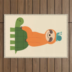Slow Friends Club Outdoor Rug Gallery Image 1