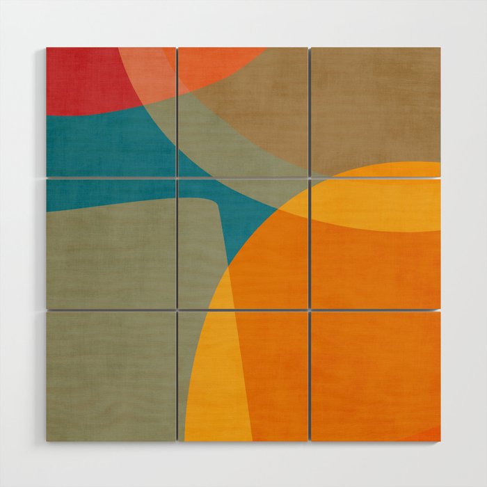 Colorful Modern Abstract Art IV Wood Wall Art Gallery Image 1