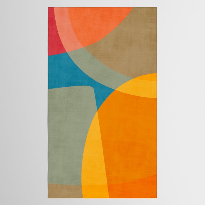 Colorful Modern Abstract Art IV Tablecloth Gallery Image 2