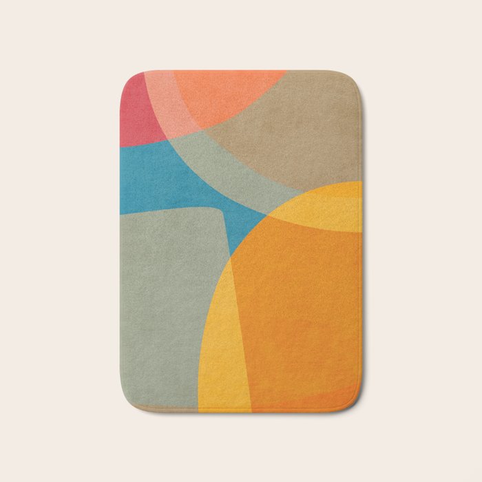 Colorful Modern Abstract Art IV Bath Mat Gallery Image 1