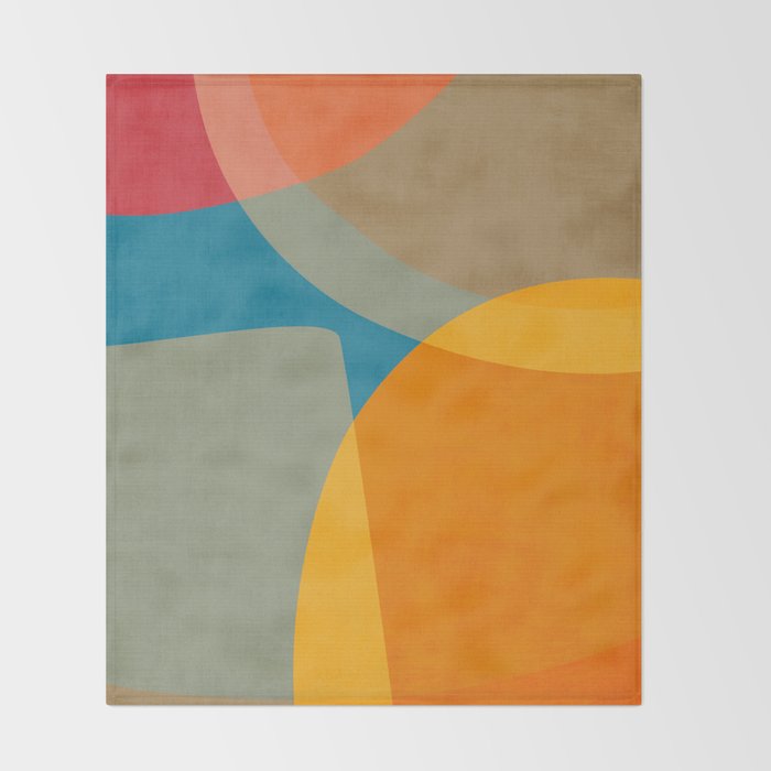 Colorful Modern Abstract Art IV Throw Blanket Gallery Image 2