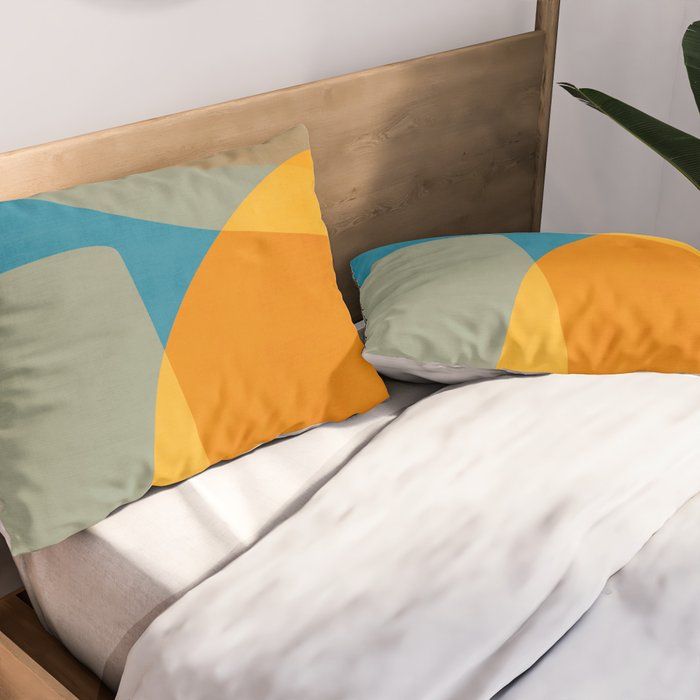Colorful Modern Abstract Art IV Pillow Sham Gallery Image 2