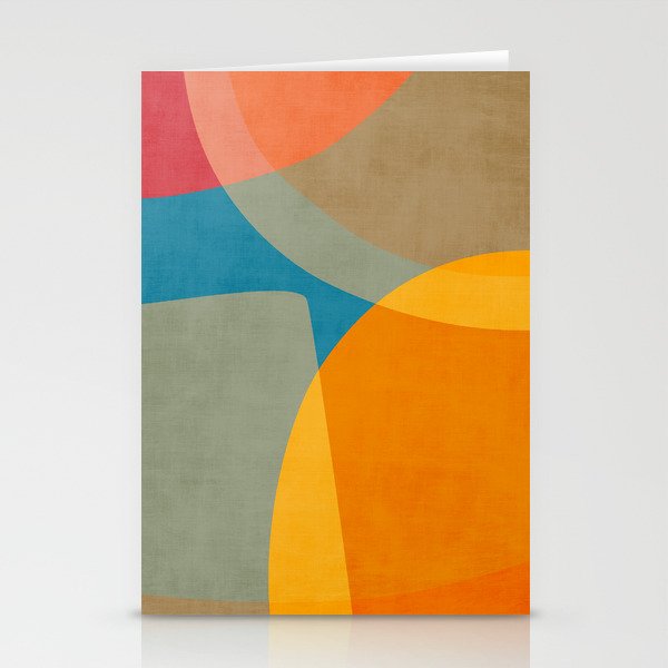 Colorful Modern Abstract Art IV Stationery Card Gallery Image 2