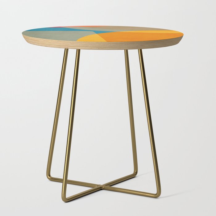 Colorful Modern Abstract Art IV Side Table Gallery Image 1