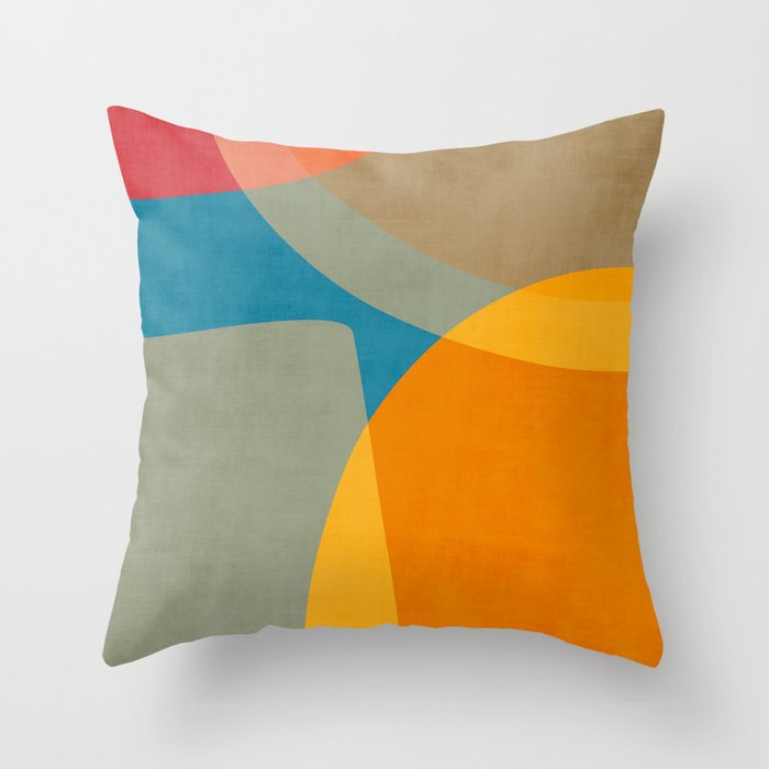 Colorful Modern Abstract Art IV Throw Pillow Gallery Image 6