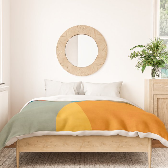Colorful Modern Abstract Art IV Duvet Cover Gallery Image 3