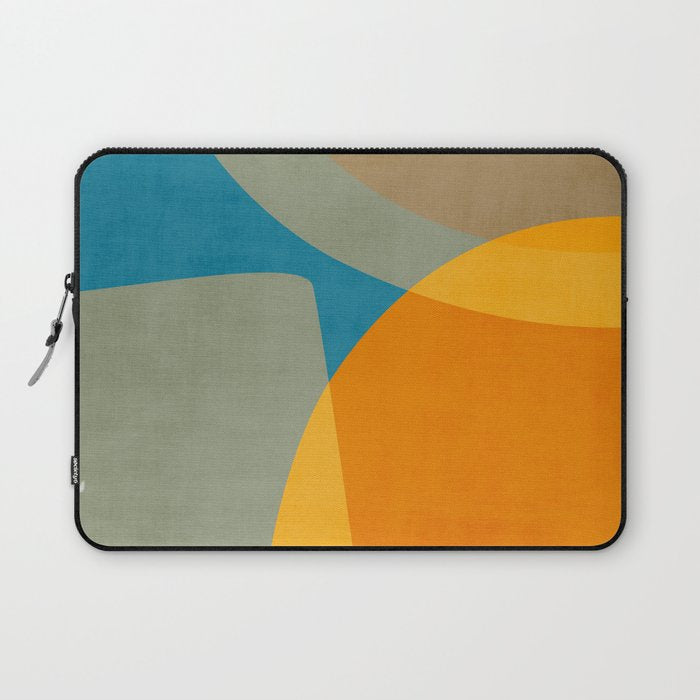 Colorful Modern Abstract Art IV Laptop Sleeve Gallery Image 1