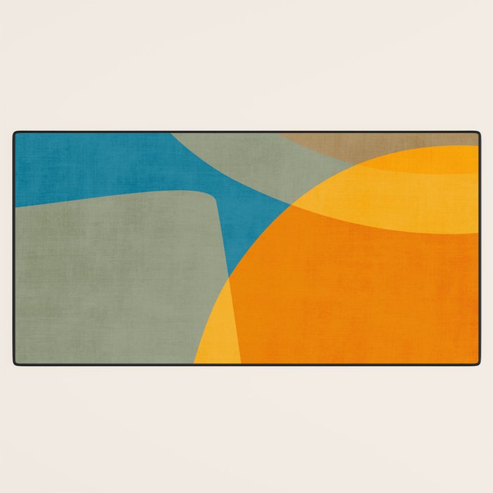 Colorful Modern Abstract Art IV Desk Mat Gallery Image 3