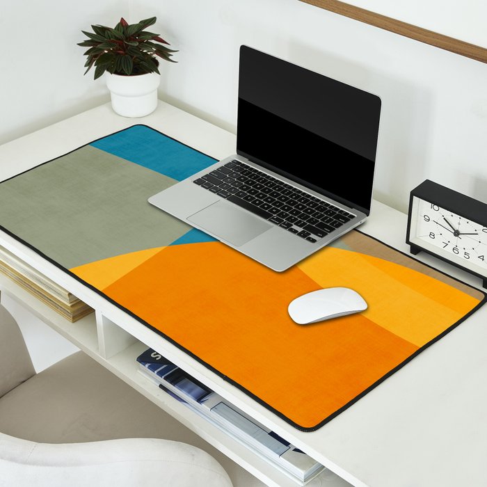 Colorful Modern Abstract Art IV Desk Mat Gallery Image 2