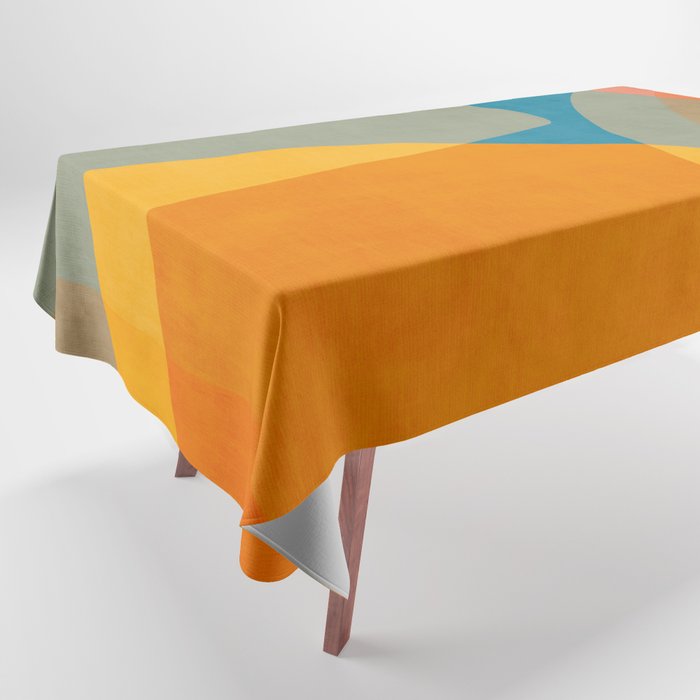 Colorful Modern Abstract Art IV Tablecloth Gallery Image 1