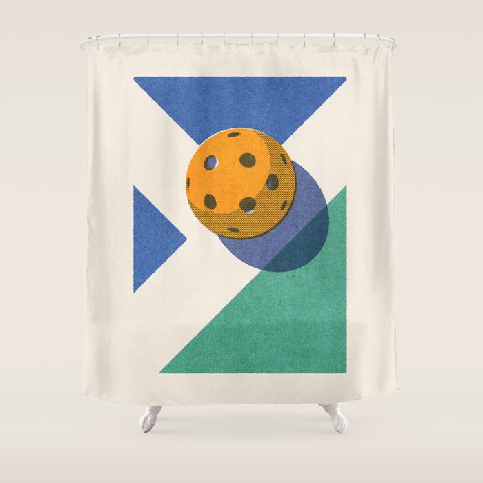 BALLS / Pickleball II Shower Curtain Gallery Image 1