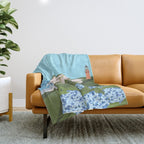 Martha's Vineyard Summer Throw Blanket Gallery Image 1