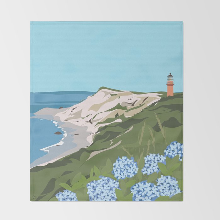 Martha's Vineyard Summer Throw Blanket Gallery Image 2