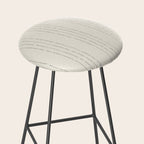 Lines #5 (Cream & Gray) Stool Gallery Image 2