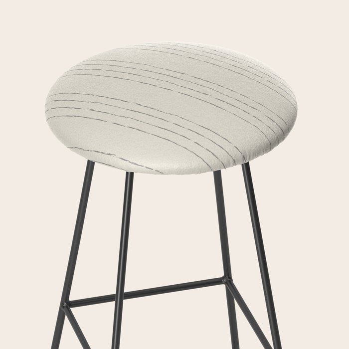 Lines #5 (Cream & Gray) Stool Gallery Image 2