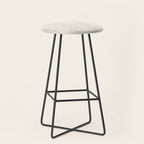 Lines #5 (Cream & Gray) Stool Gallery Image 1